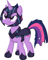 Size: 1265x1571 | Tagged: safe, artist:moemneop, derpibooru import, twilight sparkle, armor, changeling officer, helmet, solo