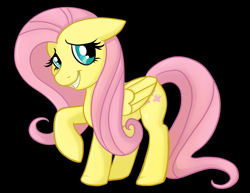 Size: 1000x772 | Tagged: safe, artist:sciggles, fluttershy, pegasus, pony, female, mare, pink mane, solo, yellow coat