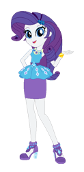 Size: 353x719 | Tagged: safe, artist:amethystmajesty25, rarity, better together, equestria girls, bracelet, clothes, cute, dress, hand on butt, high heels, jewelry, looking at you, open mouth, raribetes, shoes, simple background, solo, transparent background