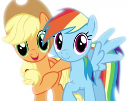 Size: 1365x1080 | Tagged: safe, derpibooru import, screencap, applejack, rainbow dash, earth pony, pegasus, pony, cute, equestria hills 90210, looking at you, screenshots