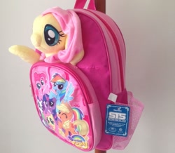 Size: 1587x1382 | Tagged: safe, fluttershy, backpack, irl, merchandise, photo