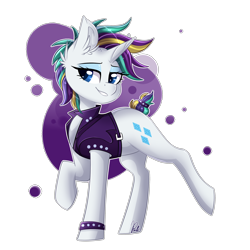 Size: 3000x3000 | Tagged: safe, artist:colirosablitz, rarity, pony, unicorn, alternate hairstyle, female, looking at you, mare, punk, raripunk, simple background, solo, transparent background