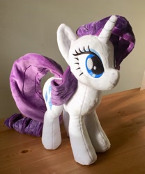 Size: 2328x2792 | Tagged: safe, artist:pastelblueunicorn, rarity, pony, unicorn, female, horn, mare, plushie, solo