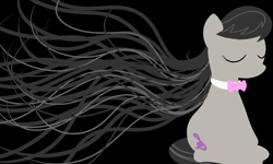 Size: 10000x6000 | Tagged: safe, artist:alligatorgummy, derpibooru import, octavia melody, earth pony, pony, absurd resolution, backwards cutie mark, eyes closed, minimalist, solo, wallpaper