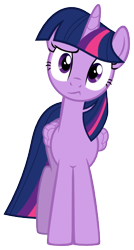 Size: 274x513 | Tagged: safe, artist:poniiandii, derpibooru import, twilight sparkle, twilight sparkle (alicorn), alicorn, pony, simple ways, confused, cute, expression, female, frown, head tilt, looking at you, mare, raised eyebrow, simple background, solo, svg, transparent background, twiabetes, vector