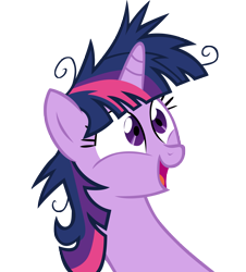 Size: 4519x5000 | Tagged: safe, artist:tardifice, derpibooru import, twilight sparkle, hurricane fluttershy, absurd resolution, bust, messy mane, portrait, simple background, solo, transparent background, twilight snapple, vector