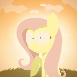 Size: 2500x2500 | Tagged: safe, artist:limejerry, fluttershy, pegasus, pony, female, mare, smiling, solo