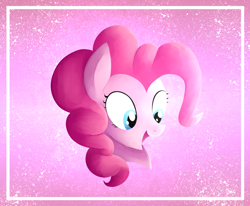 Size: 2785x2290 | Tagged: safe, artist:onyourownaccord, pinkie pie, earth pony, pony, female, mare, pink coat, pink mane, simple background, solo