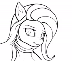 Size: 2230x1886 | Tagged: safe, artist:lmgchikess, fluttershy, anthro, bat pony, flutterbat, monochrome, race swap, solo