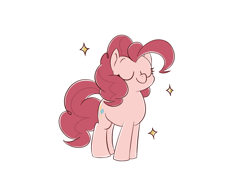 Size: 800x600 | Tagged: safe, artist:umeguru, pinkie pie, pony, simple background, solo, white background