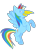 Size: 755x1057 | Tagged: safe, derpibooru exclusive, derpibooru import, rainbow dash, pegasus, pony, 1000 hours in ms paint, kuratoren, przygody reksia, simple background, solo, transparent background