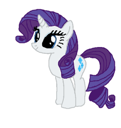 Size: 469x495 | Tagged: safe, artist:qjosh, rarity, pony, unicorn, female, mare, smiling