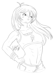 Size: 600x792 | Tagged: safe, artist:cathartic-dream, derpibooru import, rainbow dash, human, delicious flat chest, humanized, monochrome