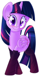 Size: 1008x1914 | Tagged: safe, artist:january3rd, derpibooru import, twilight sparkle, twilight sparkle (alicorn), alicorn, pony, clothes, cute, female, mare, simple background, smiling, socks, solo, transparent background, twiabetes