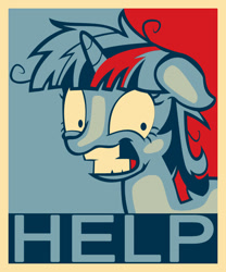 Size: 540x650 | Tagged: safe, artist:jamieswhiteshirt, derpibooru import, twilight sparkle, help, hope poster, poster, solo, twilight snapple