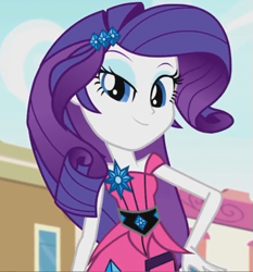 Size: 611x656 | Tagged: safe, screencap, rarity, equestria girls, life is a runway, cropped, looking at you