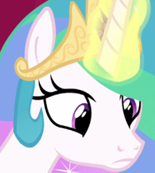 Size: 235x262 | Tagged: safe, princess celestia, alicorn, pony, avatar, glowing horn, magic, solo