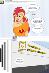Size: 1000x1500 | Tagged: safe, artist:deltalima, sunset shimmer, comic:dickhead shimmer 2, equestria girls, comic, dialogue, offscreen character, planned parenthood