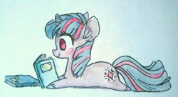 Size: 457x248 | Tagged: safe, artist:nekobite, derpibooru import, twilight sparkle, filly, solo, traditional art, watercolor painting