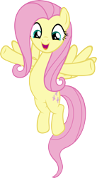 Size: 3282x6000 | Tagged: safe, artist:slb94, fluttershy, pegasus, pony, flutter brutter, cute, excited, flying, shyabetes, simple background, transparent background, vector