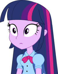 Size: 2753x3468 | Tagged: safe, artist:sketchmcreations, derpibooru import, twilight sparkle, equestria girls, high res, reaction image, simple background, solo, transparent background, vector, wat