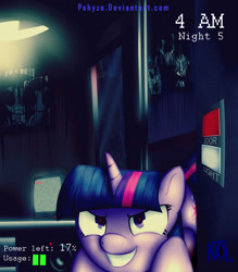 Size: 1600x1829 | Tagged: safe, artist:pshyzomancer, derpibooru import, twilight sparkle, cute, evil grin, five nights at aj's, looking at you, pure unfiltered evil, solo, twiabetes, twibon