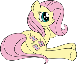 Size: 2998x2500 | Tagged: safe, artist:datapony, fluttershy, pegasus, pony, female, mare, pink mane, solo, yellow coat