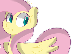 Size: 1600x1200 | Tagged: safe, artist:silverlight130, fluttershy, pegasus, pony, looking away, pouting, simple background, solo, transparent background