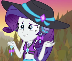 Size: 840x718 | Tagged: safe, screencap, rarity, better together, equestria girls, lost and found, cropped, geode of shielding, magical geodes, solo