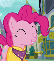 Size: 445x497 | Tagged: safe, screencap, pinkie pie, pony, spice up your life, animated, discovery family logo, it's gonna work, loop