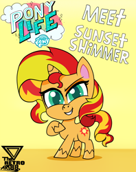 Size: 2250x2838 | Tagged: safe, artist:theretroart88, sunset shimmer, pony, unicorn, my little pony: pony life, cute, female, mare, shimmerbetes