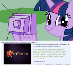 Size: 675x609 | Tagged: safe, derpibooru import, twilight sparkle, /co/, 4chan, exploitable meme, gargoyles, meme, obligatory pony, tv meme