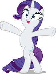 Size: 3028x4000 | Tagged: safe, artist:dashiesparkle, rarity, pony, unicorn, fake it 'til you make it, .svg available, bipedal, female, mare, pose, simple background, solo, transparent background, vector