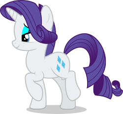 Size: 7000x6533 | Tagged: safe, artist:luckreza8, rarity, pony, unicorn, molt down, absurd resolution, bedroom eyes, eyeshadow, female, lidded eyes, makeup, mare, raised hoof, simple background, smiling, solo, transparent background, vector