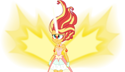 Size: 1024x593 | Tagged: safe, artist:emeraldblast63, sunset shimmer, equestria girls, daydream shimmer, female, simple background, smiling, solo, transparent background