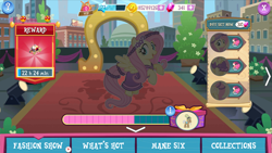 Size: 1280x720 | Tagged: safe, fluttershy, pegasus, pony, clothes, crack is cheaper, dress, gameloft, vip, why gameloft why