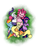 Size: 1536x2048 | Tagged: safe, artist:valiantstar00, derpibooru import, applejack, fluttershy, pinkie pie, rainbow dash, rarity, twilight sparkle, twilight sparkle (alicorn), alicorn, earth pony, pegasus, pony, unicorn, cuddle puddle, cuddling, cute, daaaaaaaaaaaw, female, grass, hatless, hnnng, mane six, mare, missing accessory, overhead view, pony pile, simple background, sleeping, smiling, white background