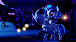 Size: 1920x1080 | Tagged: safe, artist:ask-wub-pon3, derpibooru import, dj pon-3, octavia melody, vinyl scratch, earth pony, pony, 3d, dancing, female, lesbian, mare, scratchtavia, shipping, wallpaper