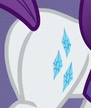 Size: 91x108 | Tagged: safe, screencap, rarity, pony, unicorn, butt, butt only, cropped, picture for breezies, plot, rearity, solo