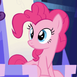 Size: 503x503 | Tagged: safe, screencap, pinkie pie, rarity, earth pony, pony, unicorn, spice up your life, animated, caption, cute, diapinkes, text, truth