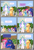 Size: 3254x4838 | Tagged: safe, artist:gutovi, derpibooru import, applejack, fluttershy, pinkie pie, princess celestia, princess luna, rainbow dash, rarity, twilight sparkle, twilight sparkle (alicorn), alicorn, earth pony, pegasus, pony, unicorn, comic:why me!?, alternate ending, alternate hairstyle, applelestia, comic, female, lesbian, mane six, missing accessory, neigh, pigtails, shipping, shipping denied, show accurate, sun, sunrise, sweet apple acres