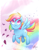 Size: 1500x1941 | Tagged: safe, artist:emberfan11, derpibooru import, rainbow dash, pegasus, pony, backwards cutie mark, cloud, cute, female, flying, mare, rainbow, sky, solo