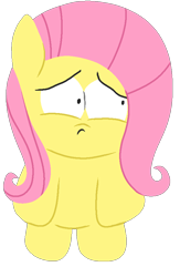 Size: 578x887 | Tagged: safe, fluttershy, pegasus, pony, parody, sad, south park, style emulation