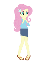 Size: 440x696 | Tagged: safe, artist:bulbaderp, fluttershy, equestria girls, base used, total drama, total drama island