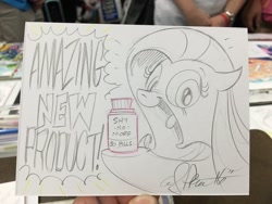 Size: 1200x900 | Tagged: safe, artist:andypriceart, fluttershy, pegasus, pony, pills, solo, traditional art