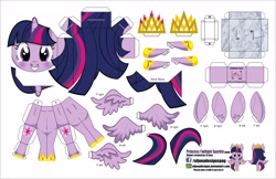 Size: 4255x2755 | Tagged: safe, artist:eljoeydesigns, derpibooru import, twilight sparkle, twilight sparkle (alicorn), alicorn, pony, belly button, blushing, papercraft