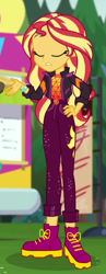 Size: 306x785 | Tagged: safe, screencap, sunset shimmer, better together, equestria girls, sunset's backstage pass!, cropped, solo