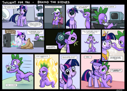 Size: 3000x2147 | Tagged: safe, artist:gsphere, derpibooru import, spike, twilight sparkle, twilight sparkle (alicorn), alicorn, dragon, pony, camera, comic, feels, female, mare, spike lee, spikelove, twilight for you