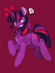 Size: 977x1280 | Tagged: safe, artist:knifedragon, derpibooru import, twilight sparkle, twilight sparkle (alicorn), alicorn, pony, angry, female, mare, solo