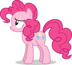 Size: 7000x6328 | Tagged: safe, artist:luckreza8, pinkie pie, earth pony, pony, spice up your life, .svg available, absurd resolution, female, inkscape, mare, profile, simple background, solo, transparent background, unhappy, vector